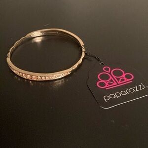 Paparazzi Gold Bracelet with Sparkling Accents